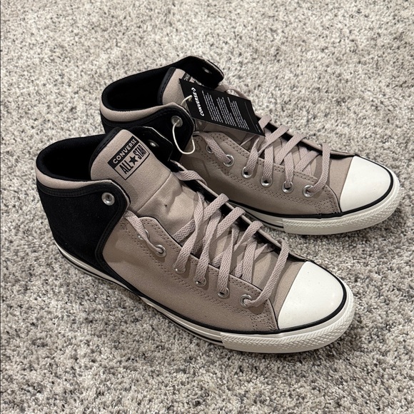Converse Men's Black and Beige Sneakers - Picture 3 of 3